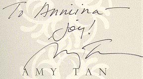 Amy Tan Autograph