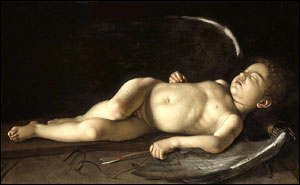 Caravaggio. Sleeping Cupid, 1608.