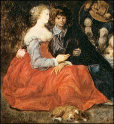 Simon de Vos. Allegorical Scene, detail. 1635