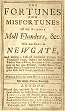 Title-page of Moll Flanders