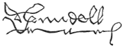 Signature of William FitzAlan, 9th Earl of Arundel, from Doyle's 'Official Baronage'