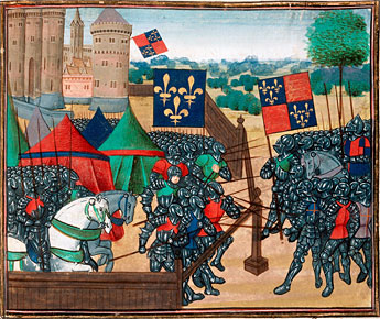 The Battle of Castillion. British Library MS Royal 20.