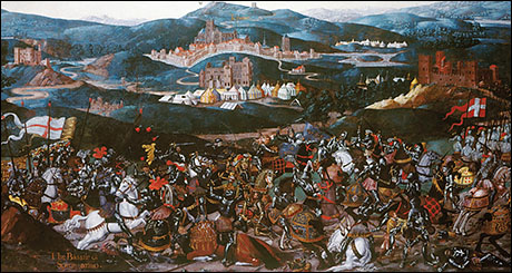 Battle of the Spurs, 1513, Flemish School, The Royal Collection.