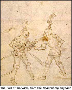Richard de Beauchamp, Earl of Warwick fighting in the lists
