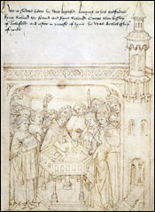 Baptism of Richard de Beauchamp, 
from the Beauchamp Pageants