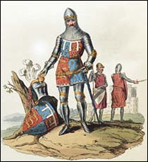 An Engraved Costume Plate of Edward the Black Prince