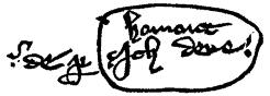 Signature of the Black Prince