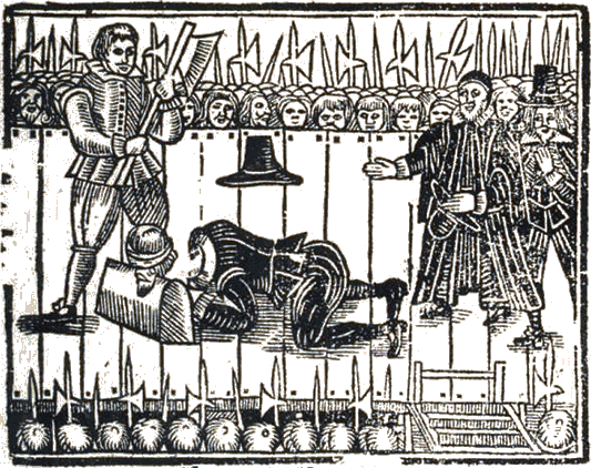 Contemporary woodcut of the Execution of King Charles I