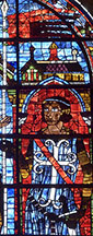 The Oriflamme from a stained-glass window at Chartres Cathedral