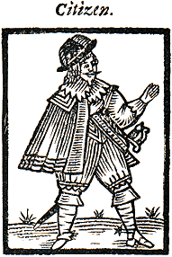 Woodcut depicting a Citizen