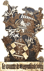The Garter Arms of John de Vere, 13th Earl of Oxford. Royal Collection.
