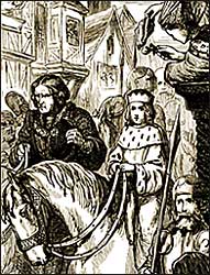 Gloucester leading Edward V to London
