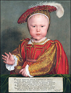 Portrait of Edward as Prince, by Hans Holbein.