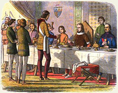 Edward Serving King John of France, by James Doyle