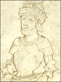 Edward Plantagenet, Earl of Warwick, from the Rous Roll