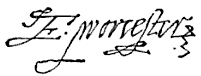 Signature of Edward Somerset, 4th Earl of Worcester from Doyle's 'Official Baronage'
