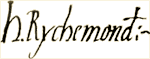 Signature of Henry Fitzroy