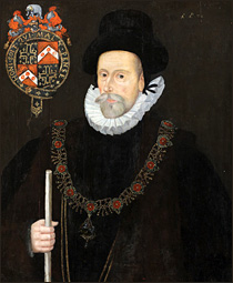 Portrait of Francis Knollys, Elizabeth's Privy Councillor, 1586. Greys Court, Oxfordshire.