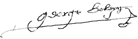 Signature of George Boleyn, Viscount Rochford