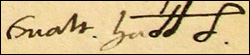 Signature of Walter Haddon