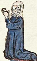 Woman praying, perhaps Philippa of Hainault