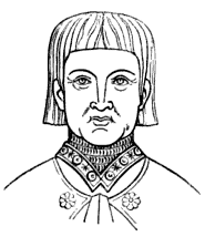 Drawing of Henry Bourchier, after his monumental brass