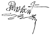 Signature of Henry Manners, 2nd Earl of Rutland from Doyle's 'Official Baronage'