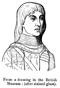 Drawing of John Howard, from Doyle's 'Official Baronage'