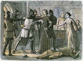 Edward III Seizes His 
Powerful Rival Roger Mortimer in Nottingham Castle; by James Doyle