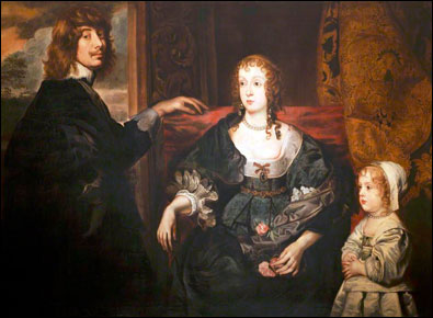 Algernon Percy, 10th Earl of Northumberland, with Lady Percy and Daughter. After Van Dyck