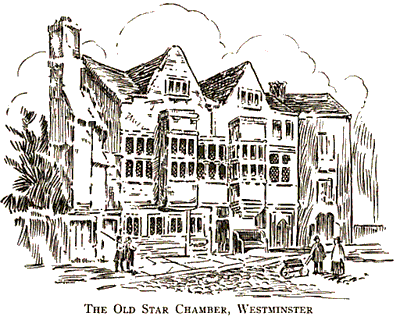 Drawing of the Old Star Chamber building