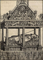 The Hearse of Henry Frederick Stuart, for his funeral in 1612. British Museum.
