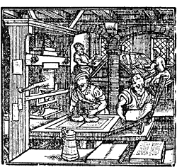 A 16th-century printing shop
