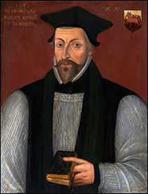 Portrait of Nicholas Ridley, Bishop of Rochester and London, National Portrait Gallery