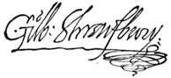 Signature of George Talbot, Earl of Shrewsbury from Doyle's 'Official Baronage'