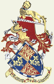 The Garter Arms of John Beaufort, 1st Earl of Somerset on his Garter Stallplate
