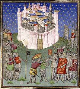 The Siege of Tournai, from a 15th-century French Manuscript of Froissart's Chronicles