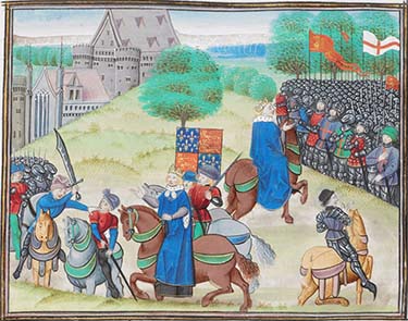 Richard II addressing the Peasants' Revolt and Wat Tyler's Death
