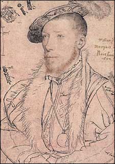 Sketch for a Portrait of William Parr, Marquis of Northampton, by Hans Holbein, c.1538-40. Tate Gallery.
