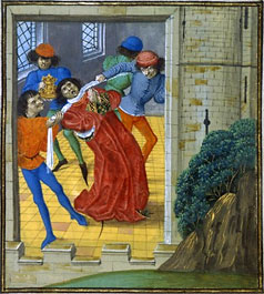 The murder of Thomas of Woodstock, from the Froissart Chronicles