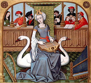 Allegory of Music, from 'Les Echecs Amoureux', c.1500