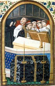 Church Mass. Medieval Manuscript, c1450.