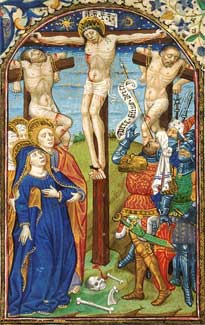 The Crucifixion, Medieval French Manuscript, c1440