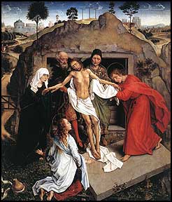 Rogier van der Weyden. Entombment. 1450