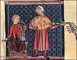 Unknown Spanish Artist: Minstrels with a Rebec & a Lute