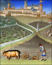 Plough with Oxen, from the Hours of Duc de Berry