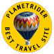 PlanetRider 'Best Travel Site' Award