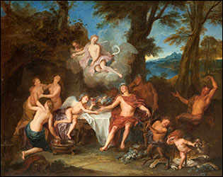 Alliance of Bacchus and Cupid. Antoine Coypel, c1702. Dallas Museum of Art.