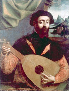 Giulio Campi. Luteplayer, c1530.