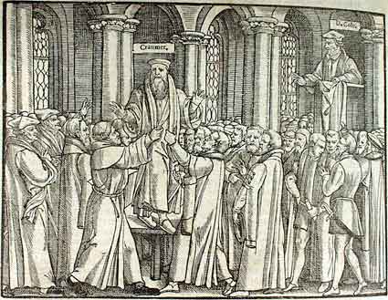 The arrest of Thomas Cranmer during Cole's sermon in St. Mary's church